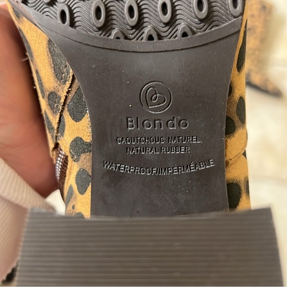 Blondo Tan & Black Leopard Print Ankle Boots | Size 8M | NWOB - Picture 5 of 6